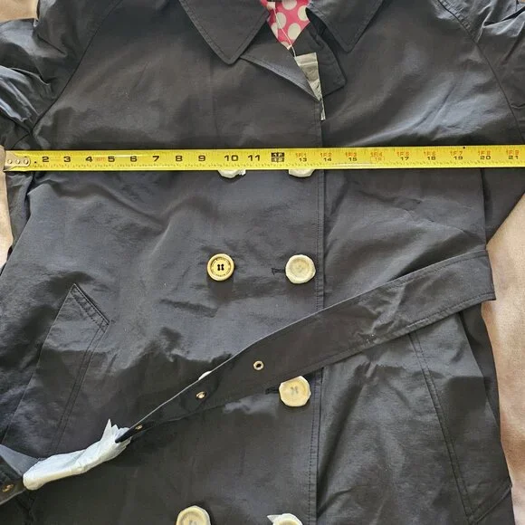 ISAAC MIZRAHI LIVE WOMEN'S BLACK TRENCH COAT XL NWT - Picture 4 of 16